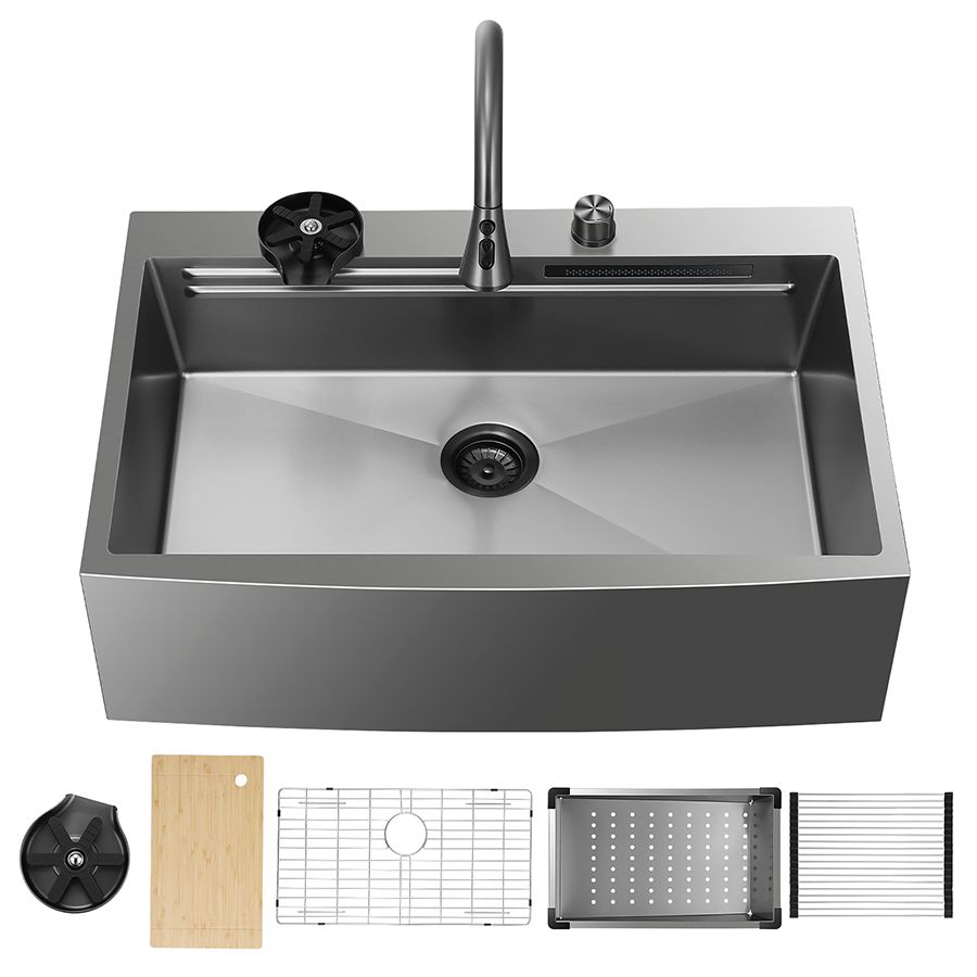 Fregadero de cocina multifunción de 33 × 21 pulgadas