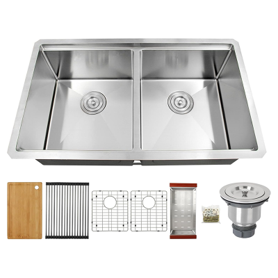 Fregadero de empotrar de 33 × 19 pulgadas
