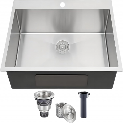 28 × 18 pulgadas Topmount fregadero
