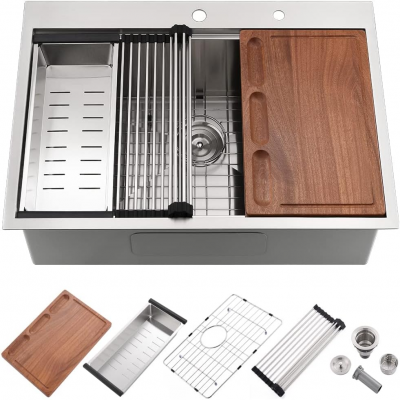 27 × 22 Inch Topmount Sink