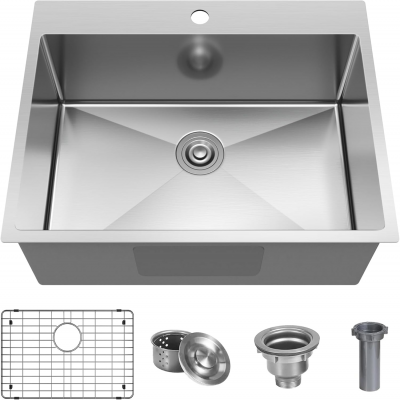 Fregadero Topmount de 25 × 18 pulgadas
